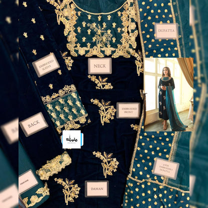 Afrozeh Velvet Fancy