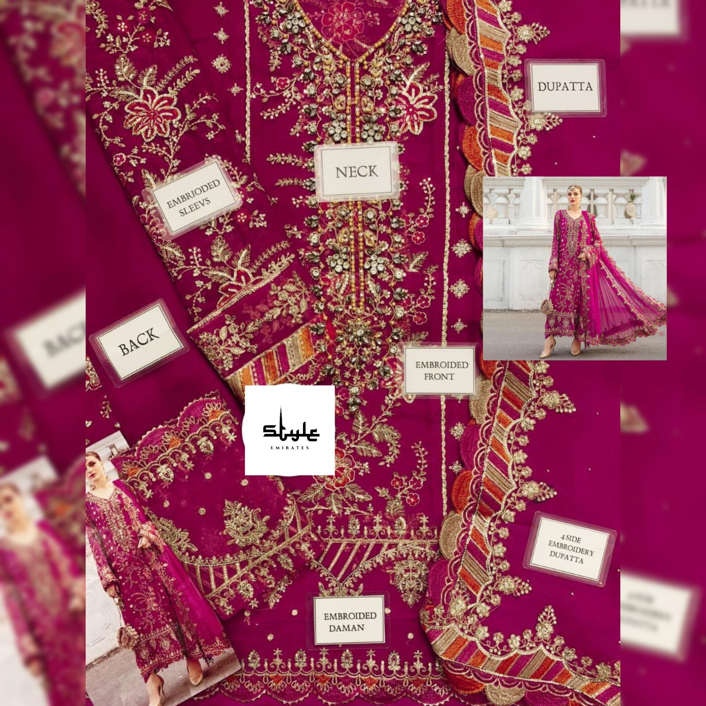 Maria B Chiffon Fancy
