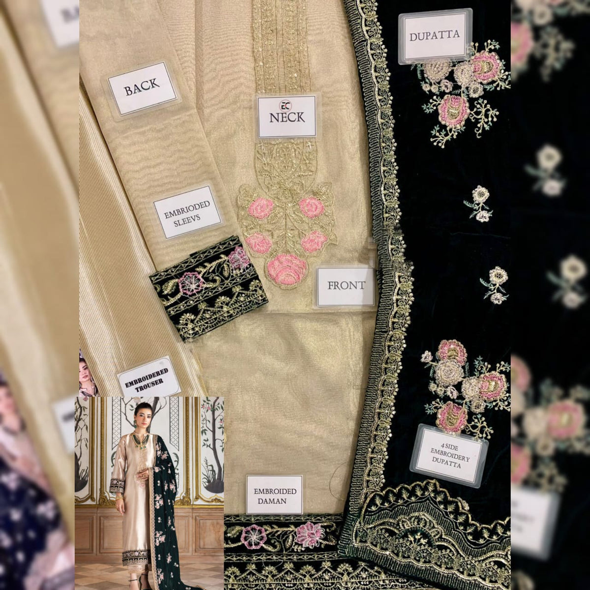 Zainab Chottani Velvet Fancy