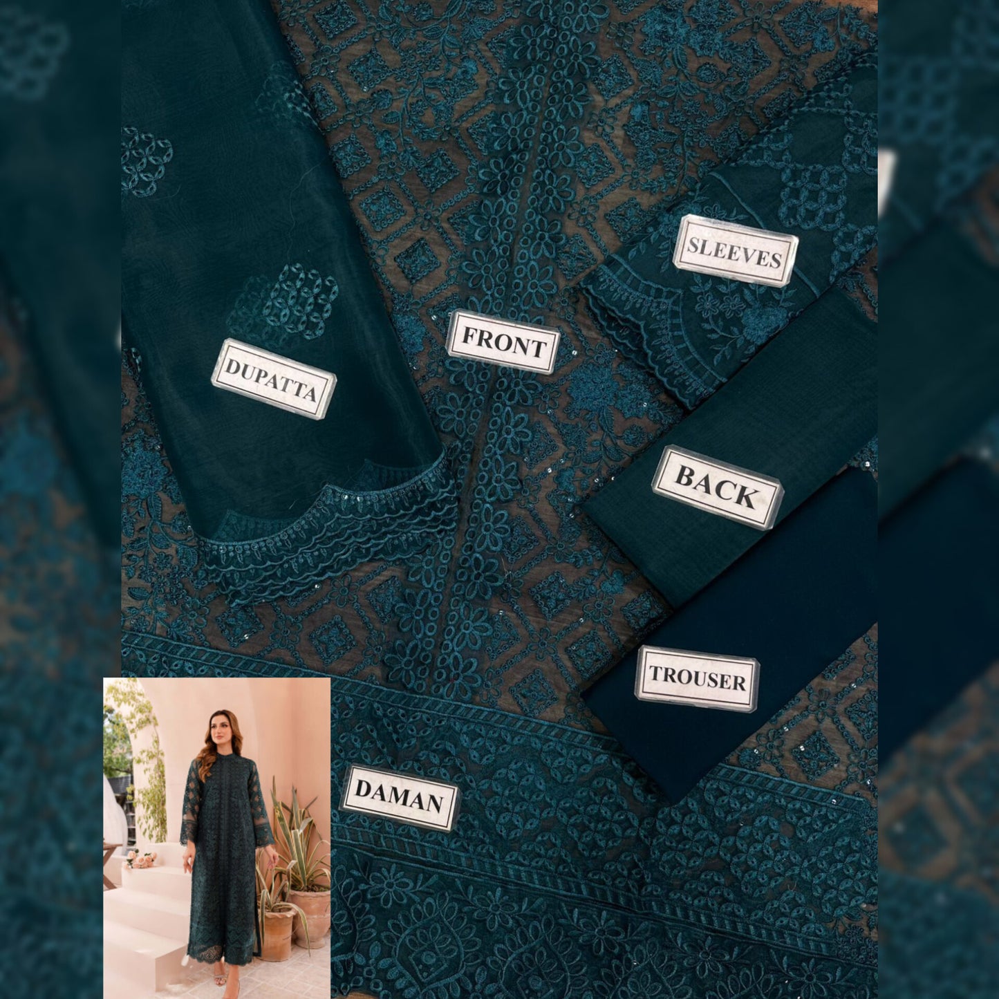 Azure Organza Fancy