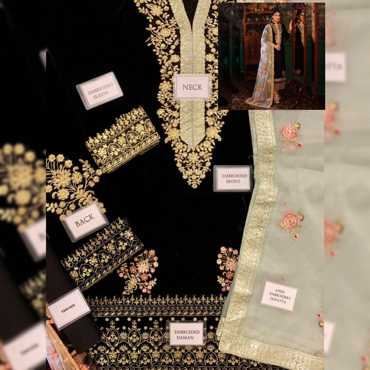 Zainab Chottani Velvet Fancy