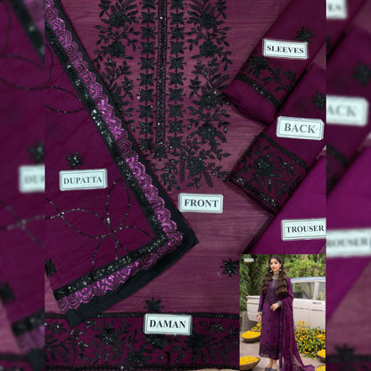 Asim Jofa Chiffon Fancy