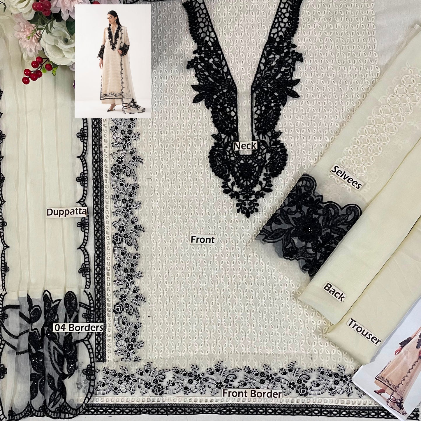 Maria B Chiffon Fancy