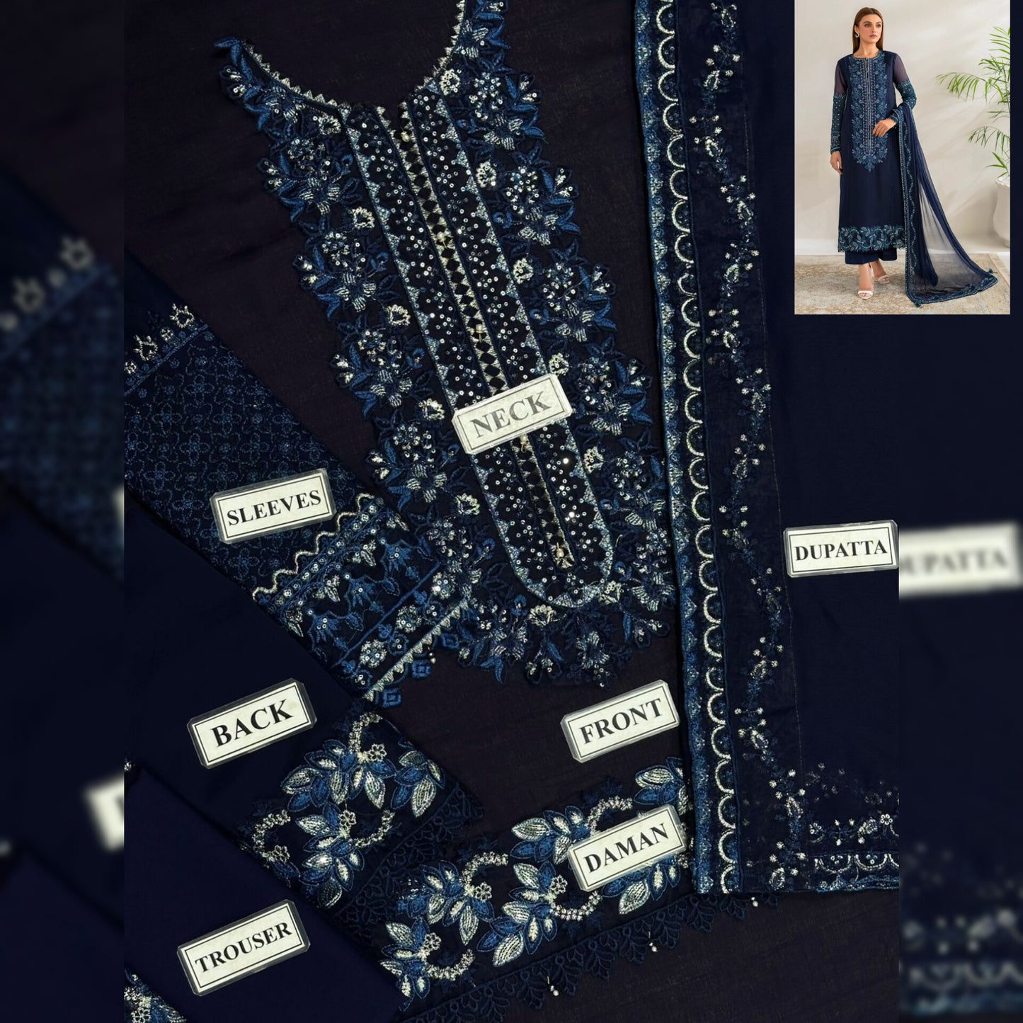 Sapphire Chiffon Fancy
