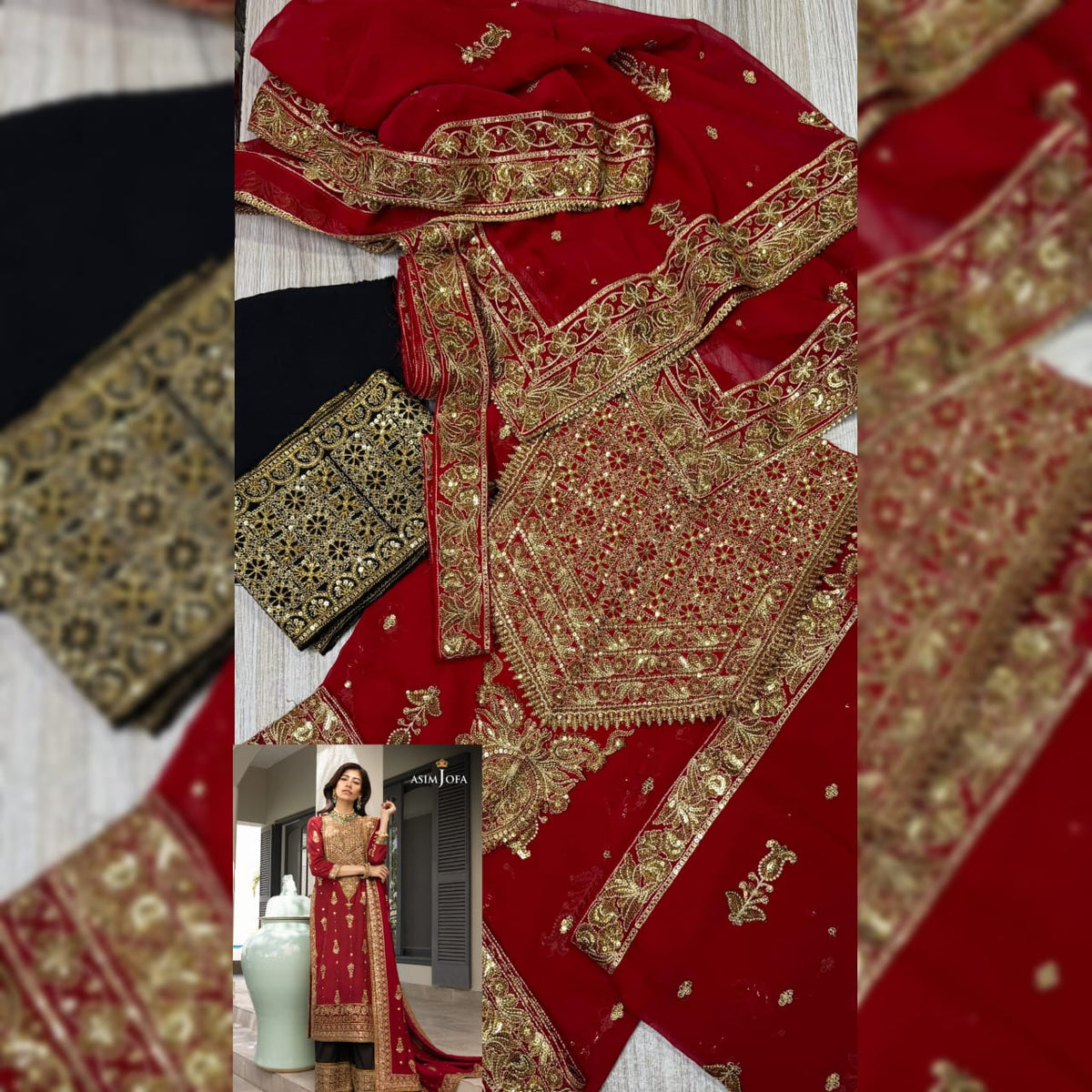Asim Jofa Chiffon Fancy