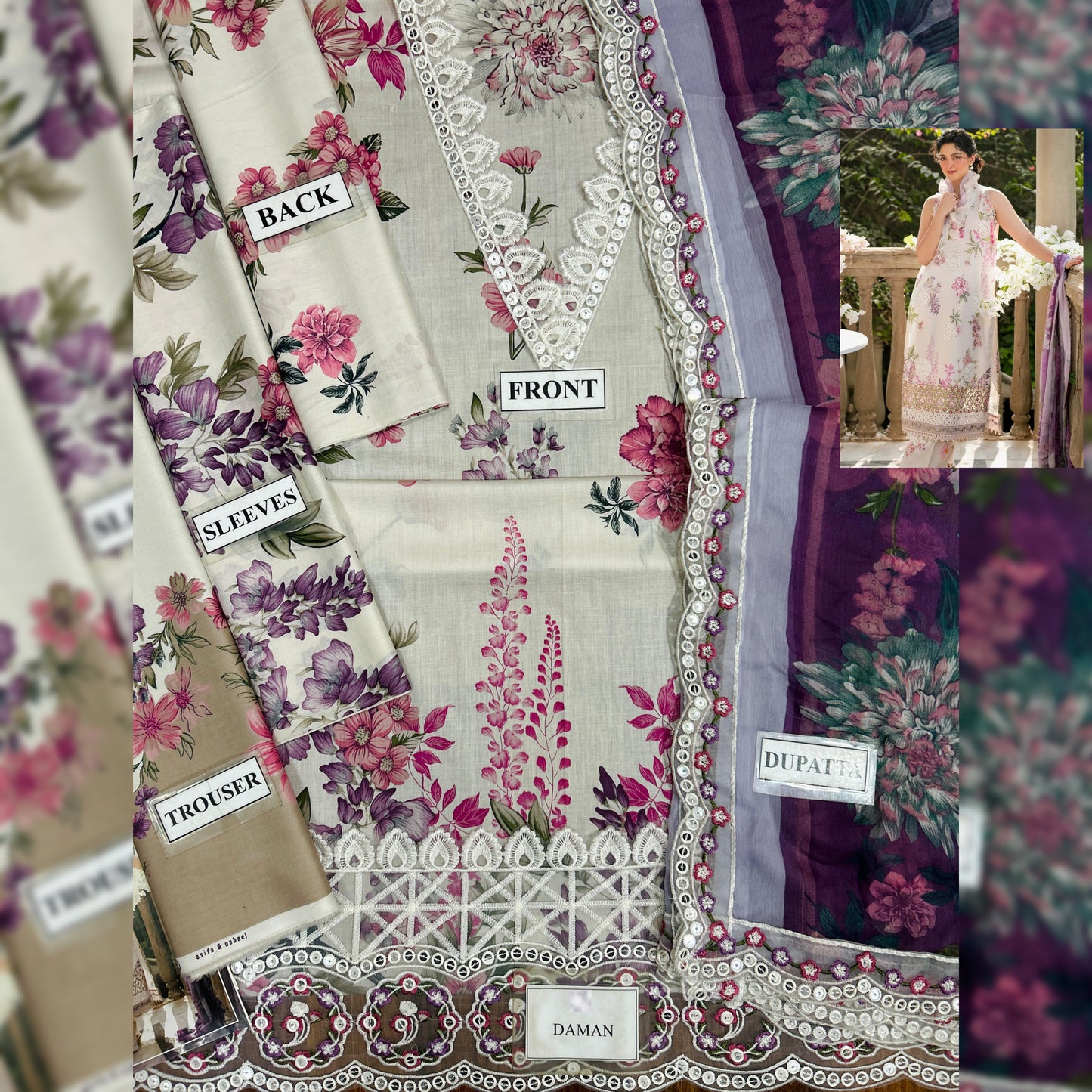 Asifa Nabeel Lawn Fancy