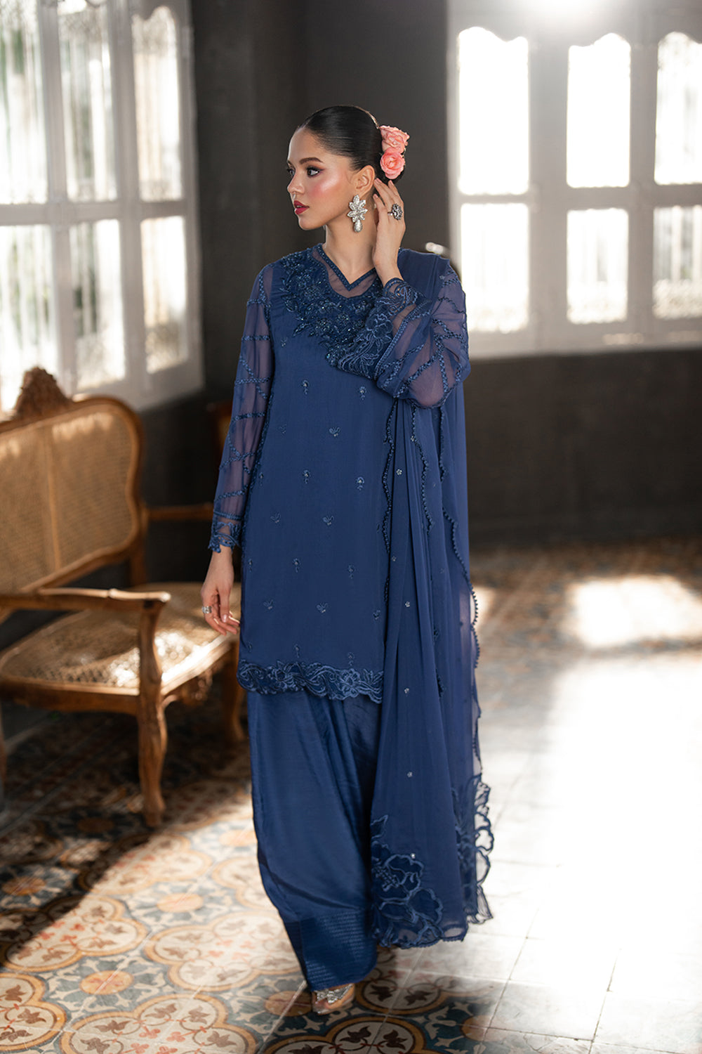 Azure Chiffon Fancy