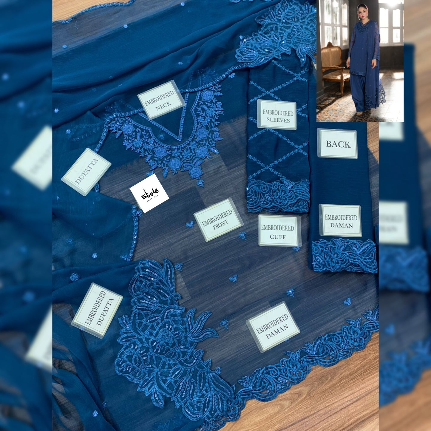 Azure Chiffon Fancy