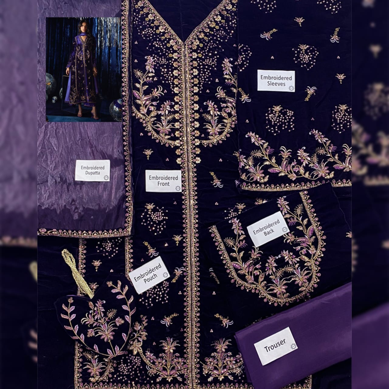 Farah Talib Velvet Fancy