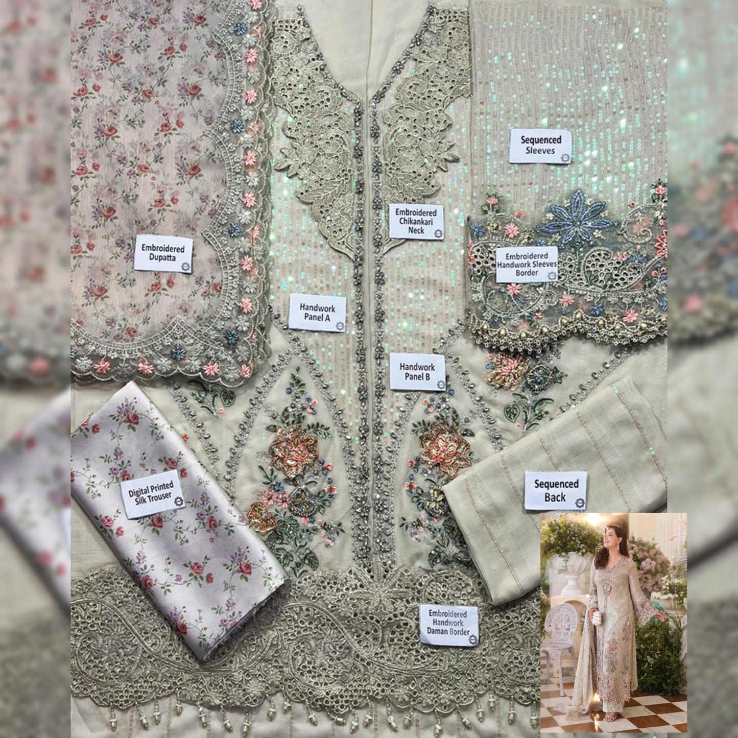 Maria B Chiffon Fancy