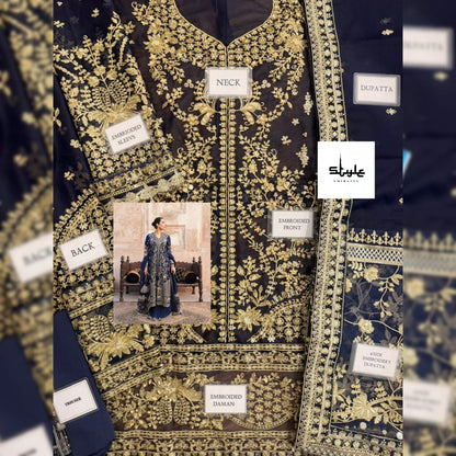 Faiza Saqlain Chiffon Fancy