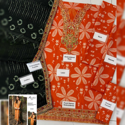Aneela Lawn Fancy