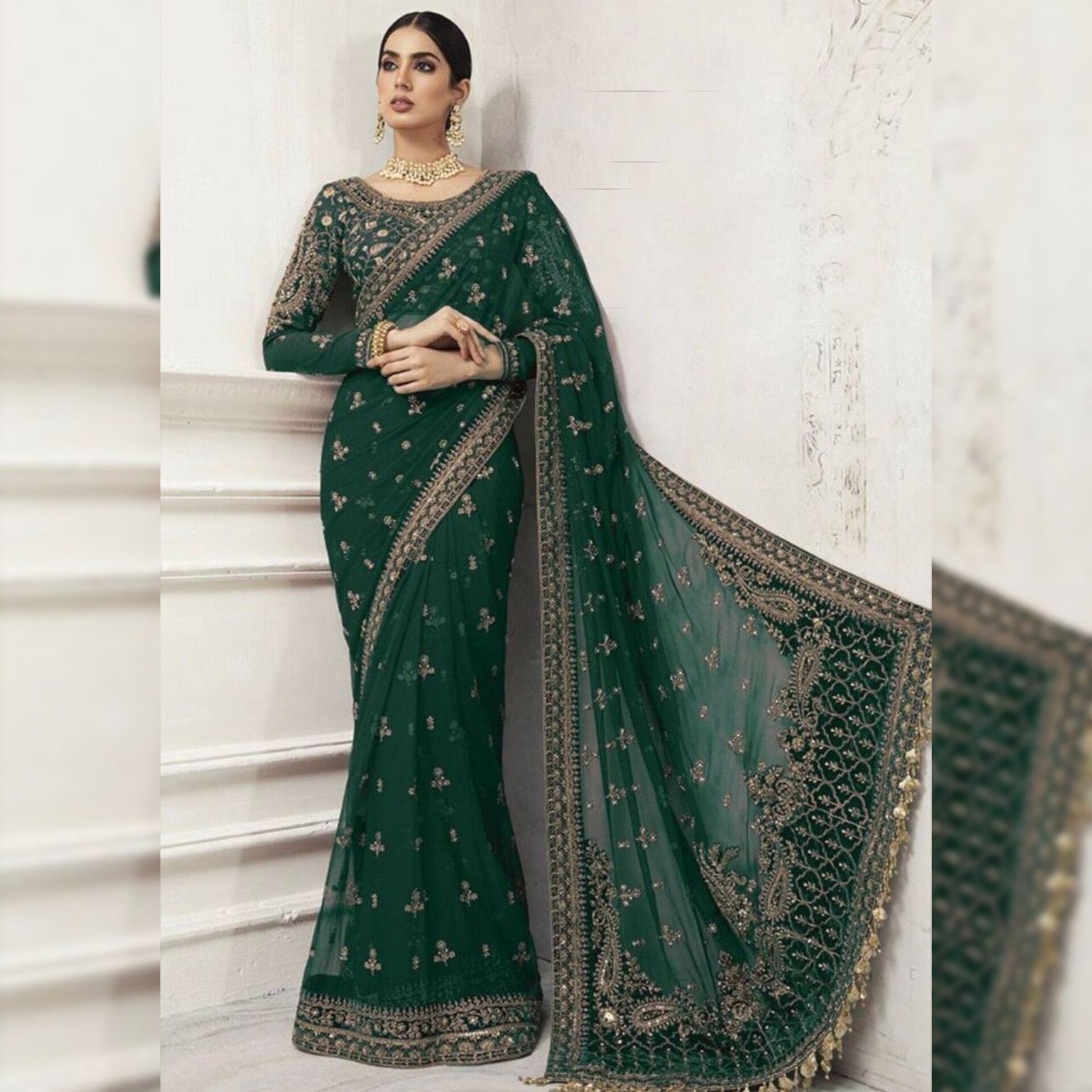 Maria B Saree Style Emirates