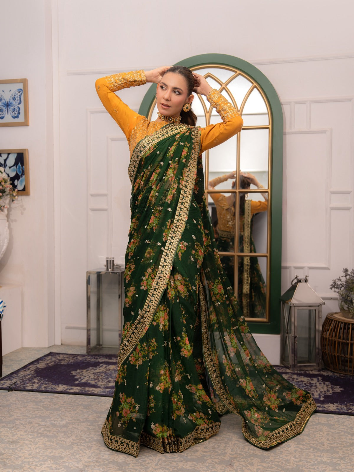 Aneela Chiffon Saree